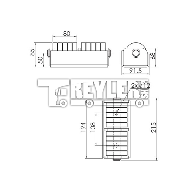 Çiftli Büyük Dönerli Takoz