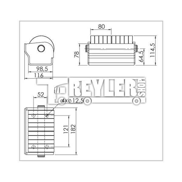 Çiftli Küçük Dönerli Takoz
