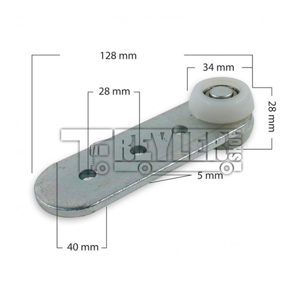 Düz Plastik Tekerli Perde Makarası