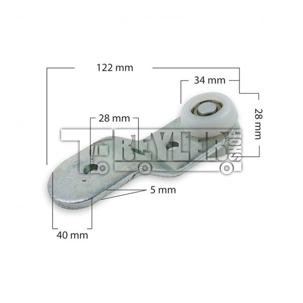 Eğri Plastik Tekerli Perde Makarası