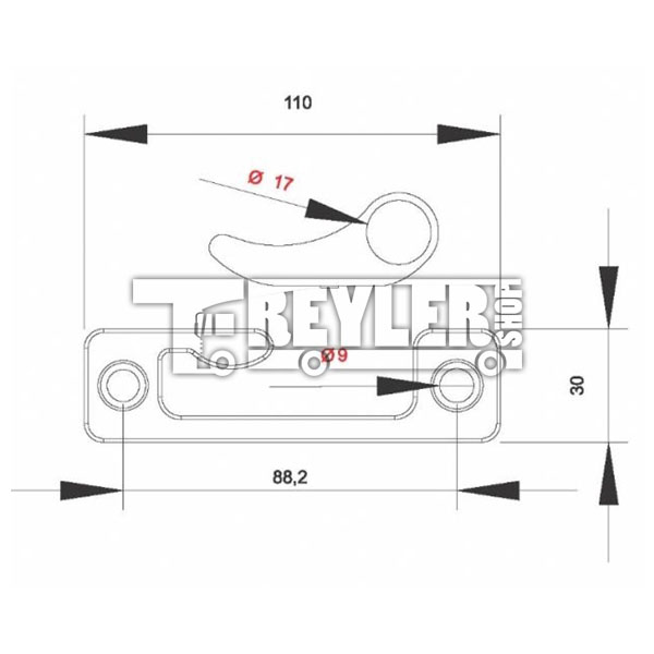 Gömme Kilit Ayağı