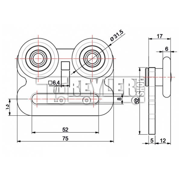 Kolon Geçmeli Makara