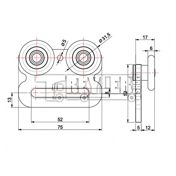 Kolon Geçmeli Makara