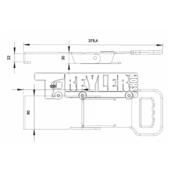 Mega Seri Yan Kapı Kilidi