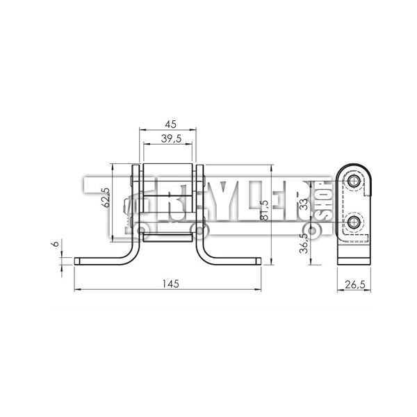 Silme Dorse Menteşesi