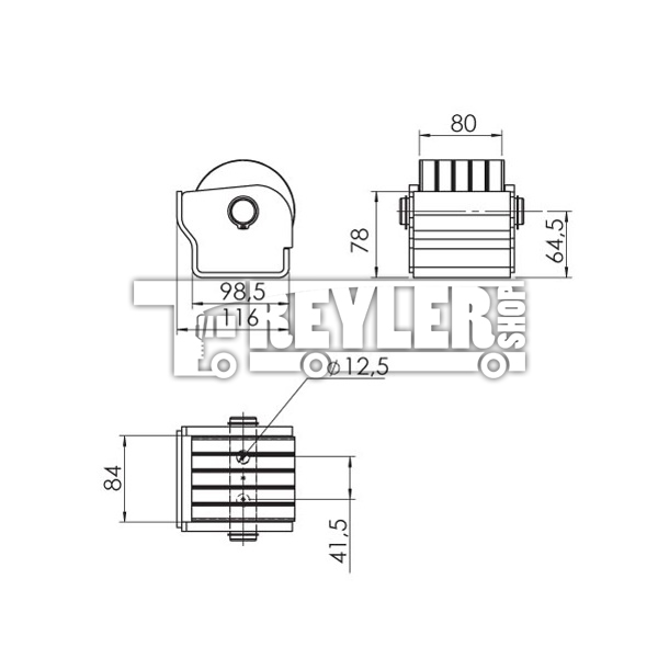 Tekli Büyük Dönerli Takoz
