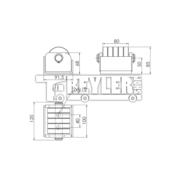 Tekli Küçük Dönerli Takoz