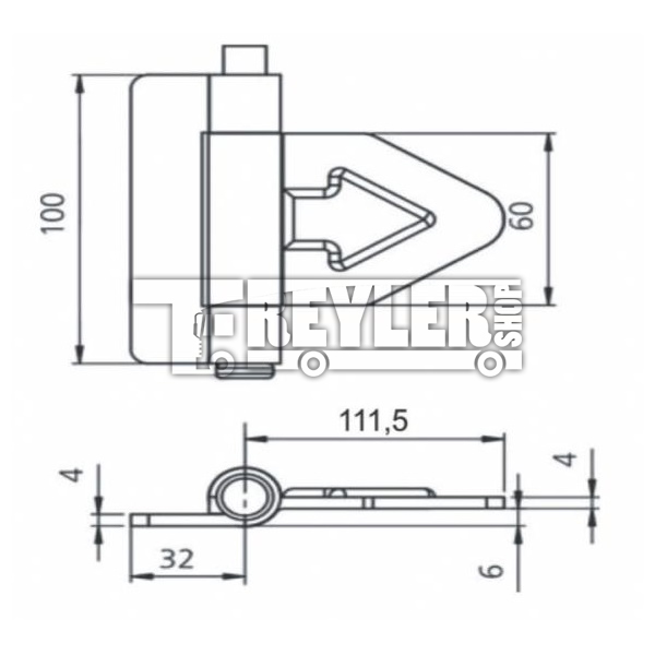 Üçgen Menteşe (Büyük)